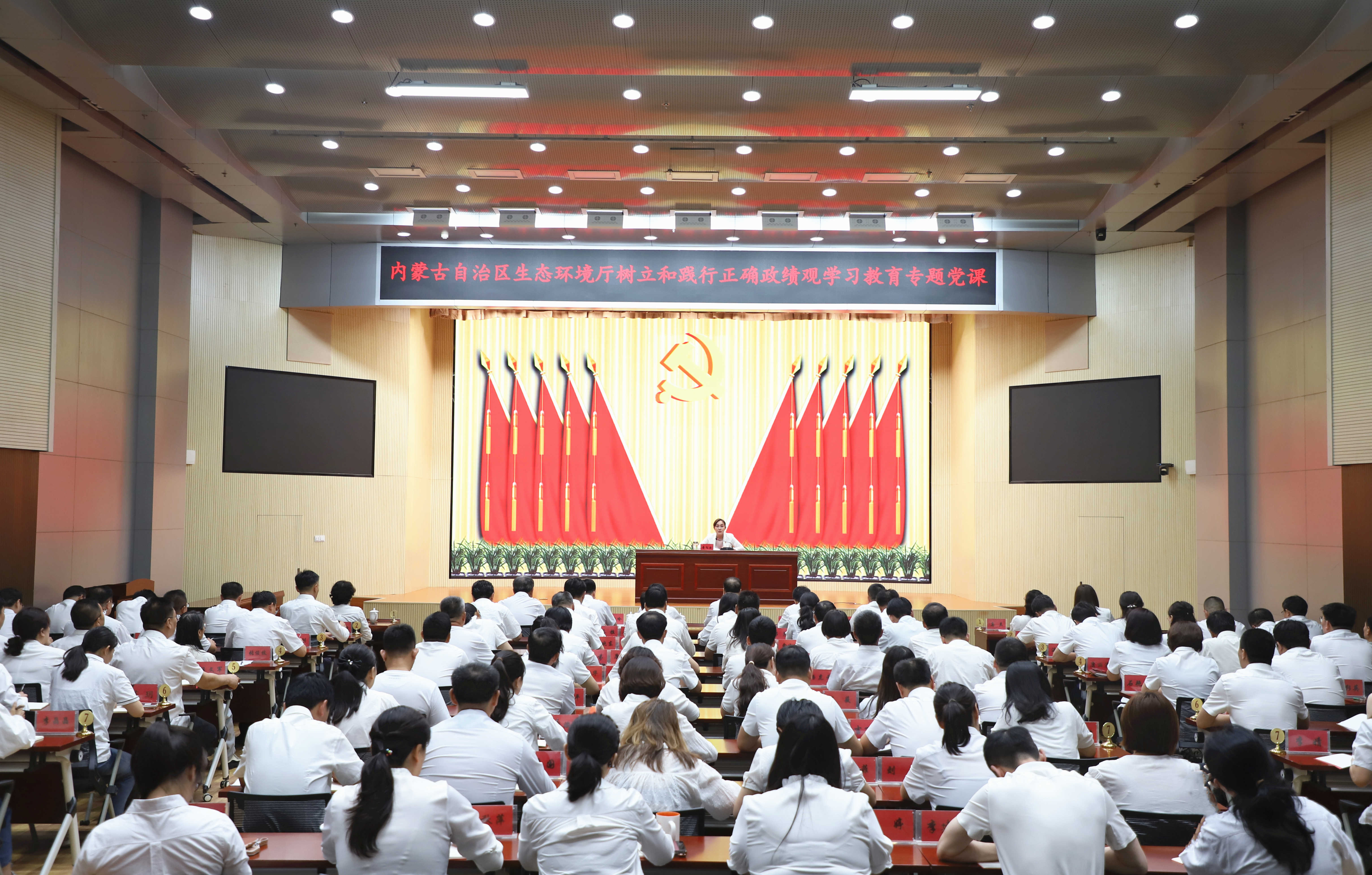 自治区生态环境厅党组书记、厅长奇飞云讲授树...